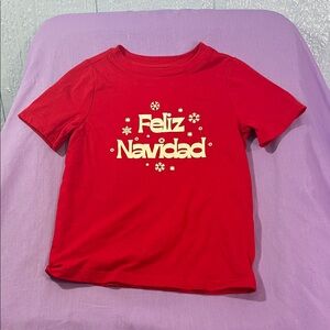 5 for $10 💜 Old Navy Feliz Navidad Kids Tee Size 4T